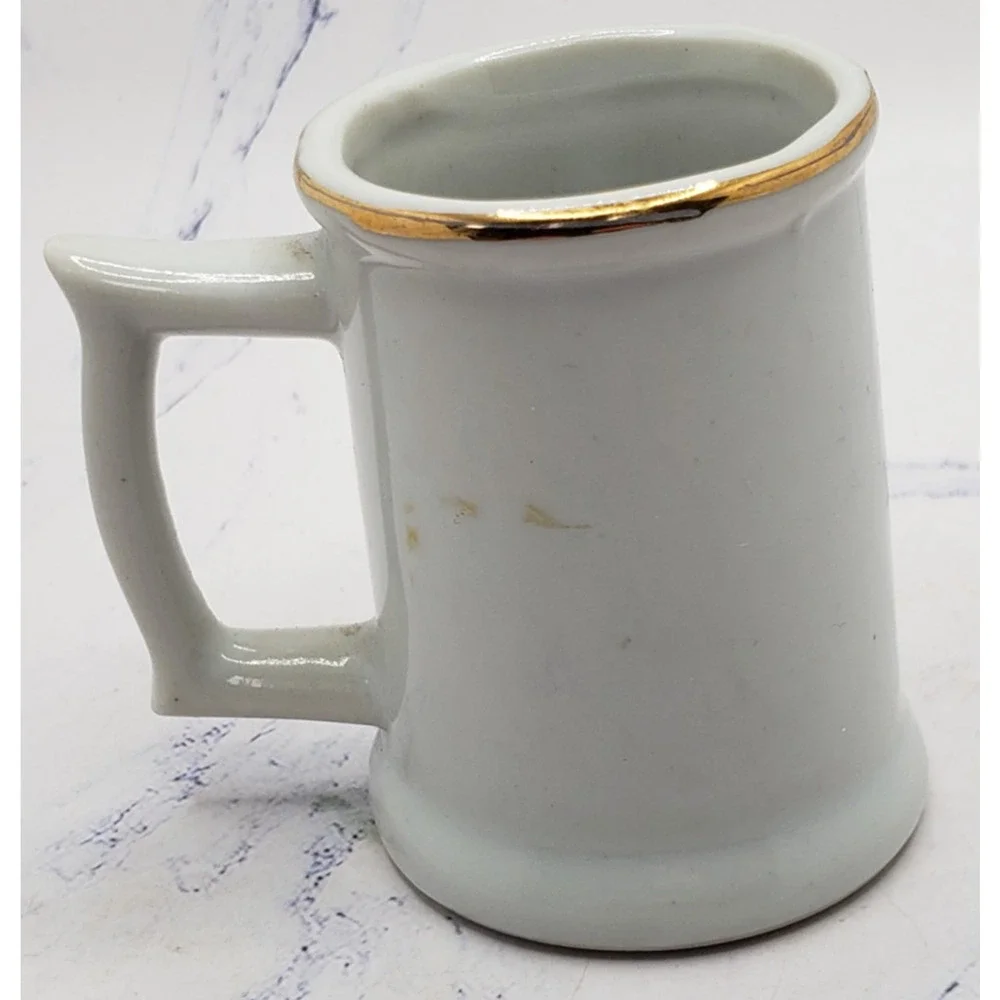 Tennessee Souvenir 24k Gold Rimmed Mini Mug Toothpick Holder Ceramic Shot Glass